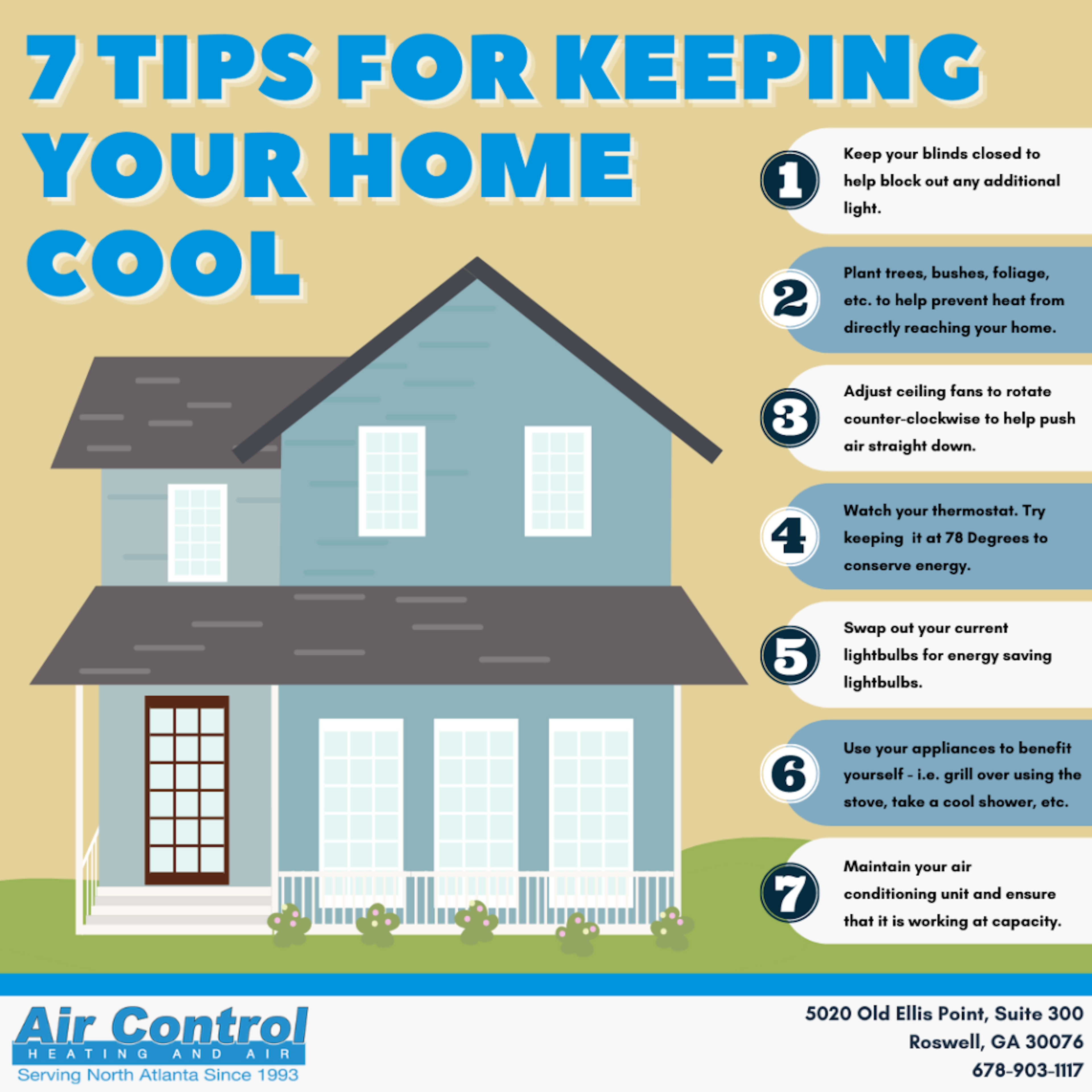 7 tips for keeping your home cool